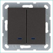 Выключатель 2-кл. 10А IP20 с подсветкой механизм мокко Jasmart G3023NZ