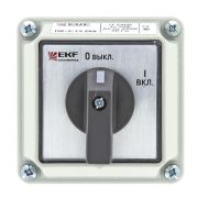 Переключатель кулачковый ПК-3-13 3П 25А «ВКЛ-ВЫКЛ» IP54 EKF pk-3-13-25