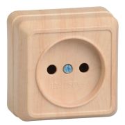 Розетка 1-м ОП Октава 10А IP20 без заземл. сосна GENERICA ERO10-K03-10-DC