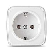 Розетка 1-м ОП Электра 16А IP20 с заземл. бел. Союз 0012