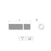 Шпилька M8 L2000 EKF shpm8x2000
