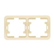 Рамка 2-м Mimoza горизонт. крем Makel 32012